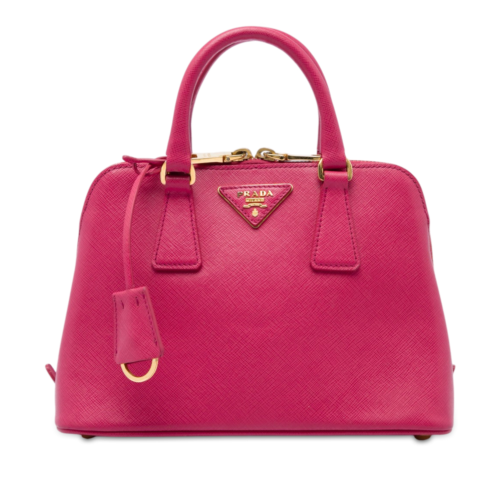 Pre-Loved Prada Small Saffiano Lux Promenade Satchel